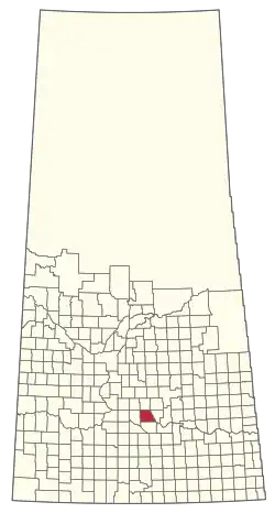 Location of the RM of Sarnia No. 221 in Saskatchewan