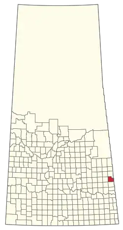 Location of the RM of Calder No. 241 in Saskatchewan