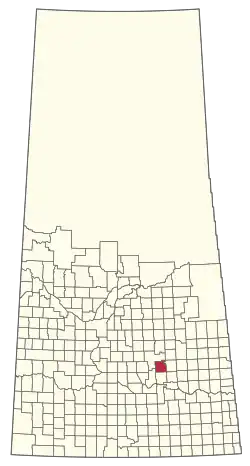 Location of the RM of Touchwood No. 248 in Saskatchewan