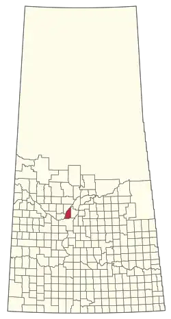 Location of the RM of Laird No. 404 in Saskatchewan