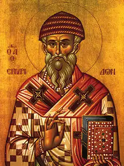 Saint Spyridon the Wonderworker, of Tremithus.