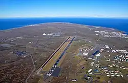 Aerial view of Keflavík International Airport