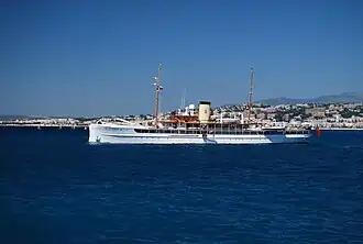 SS Delphine off the French Riviera, July 2008.