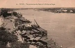 View of the river in early 20th century