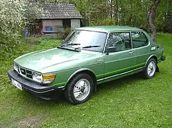 Saab 99 Turbo with 'inca' wheels