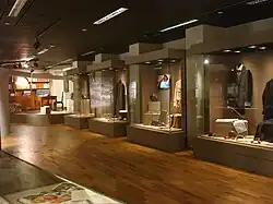 The galleries stacked in the museum