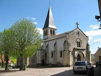 The church of Saint-Aignan, in Luthenay-Uxeloup