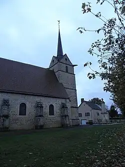The church in Saint-Aubin-d'Appenai