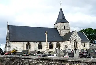 The church in Saint-Aubin-de-Crétot