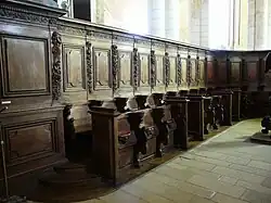 The choir stalls.