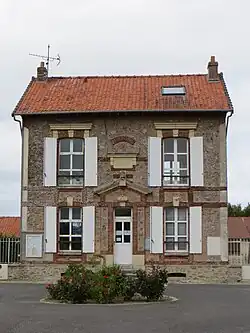 The town hall in Saint-Léger