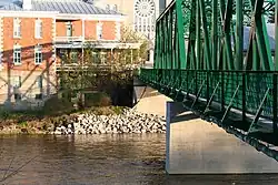 Private residence, Sacré-Cœur-de-Jésus Parish Church, Sainte-Anne River, Bridge 06073, steel lower deck structure,[11][12] Roads 354 & 363