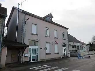 The town hall in Saligney