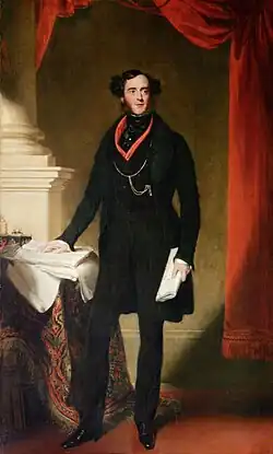 Portrait of Lord George Bentinck by Samuel Lane