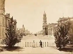 1872. Looking north from Victoria Square
