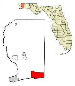 Location in Santa Rosa County and the U.S. state of Florida