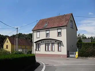 The town hall in Schirrhoffen