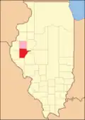 Schuyler County (1826–1830), with McDonough County assigned to it.