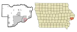 Location of Panorama Park, Iowa