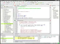 Screenshot of eric4 running in KDE SC 4