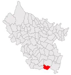 Location in Buzău County