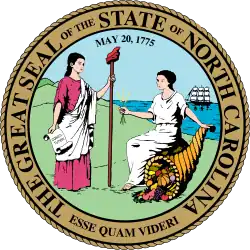 Great Seal of North Carolina (1971–1984)