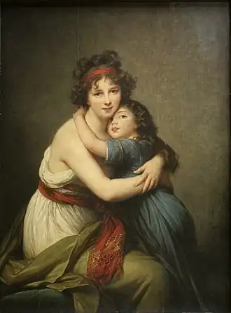 The Artist and her Daughter, by Élisabeth Vigée Le Brun, c.1785, oil on canvas, Louvre[187]
