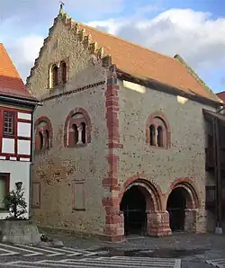 12th-century house of the local ruler in Seligenstadt, Germany.