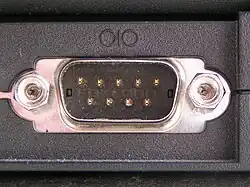 An RS-232 serial port