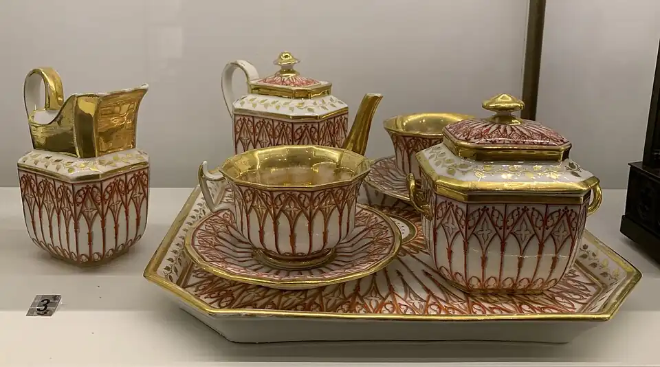 Set, unknown French maker, c.1830, hard-paste porcelain, Museum of Decorative Arts, Paris