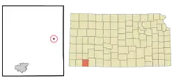Location within Seward County and Kansas
