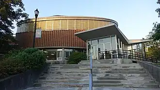 Sexton Gymnasium is one of five athletic facilities operated by the university