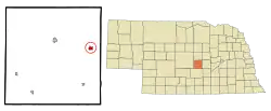 Location of Ashton, Nebraska