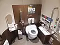 Wheelchair-accessible toilet of Japanese Shinkansen (E6 Series)