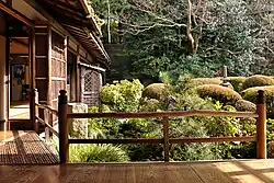 The hermitage garden of the poet and scholar Ishikawa Jozan at Shisen-dō, built in 1641. It later became a temple.