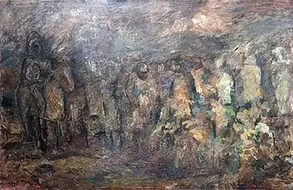 Churban, 120 cm x 76 cm, Öl, Leinwand, 1966