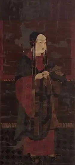Silk painting of Shōtoku at age sixteen