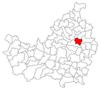 Location in Cluj County