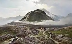 Carn Dearg and Ben Nevis from Achintee, 1874