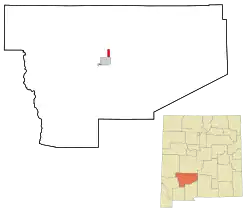Location of Elephant Butte, New Mexico
