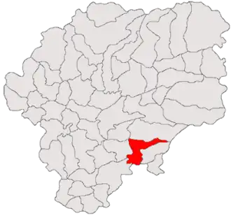 Location in Bistrița-Năsăud County