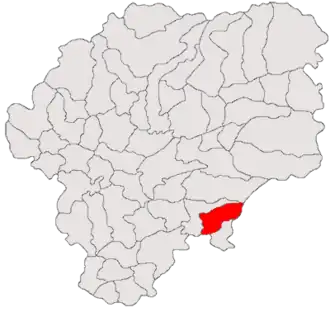 Location in Bistrița-Năsăud County