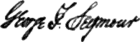 George Franklin Seymour's signature