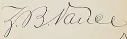 Signature of Zebulon Baird Vance