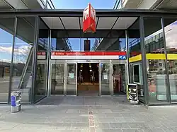 Metro station entrance