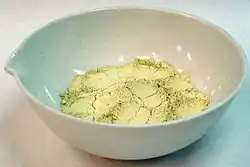 Sample of microcrystaline silver carbonate