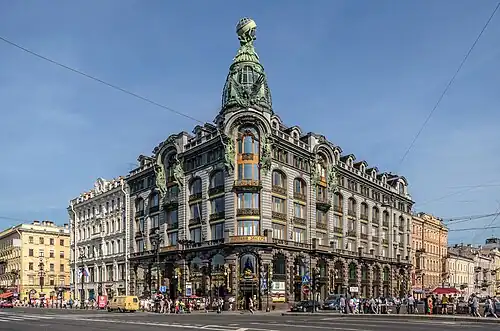 Singer House in Saint-Petersburg by Pavel Suzor (1904)