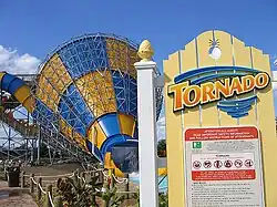 The Tornado water slide pictured in 2006
