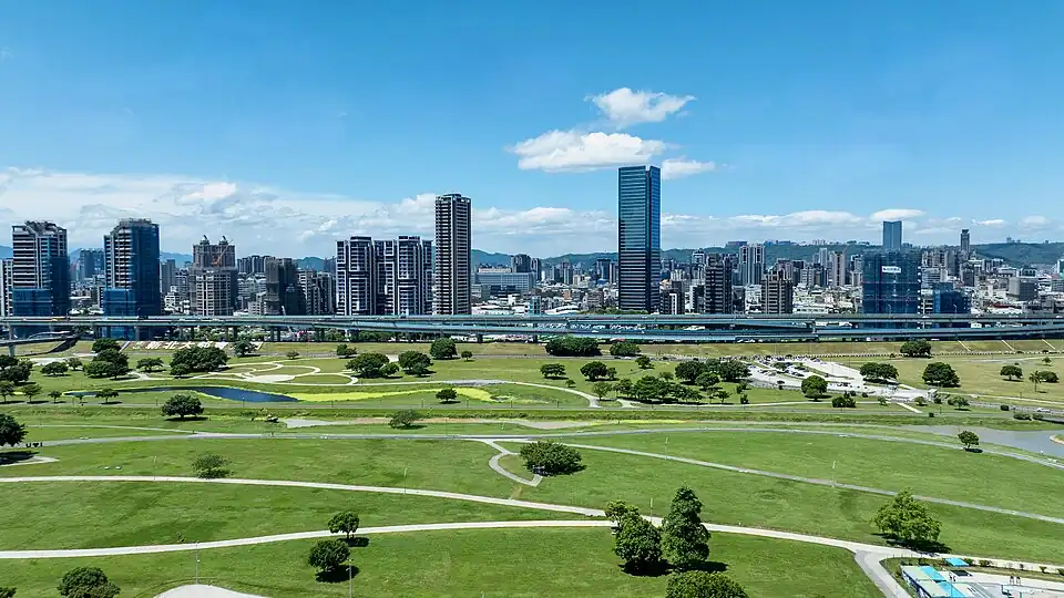 Panoramic view of New Taipei Metropolitan Park