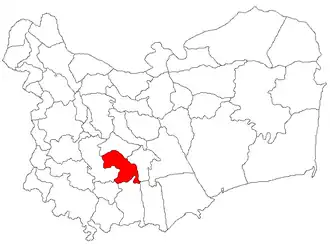 Location in Tulcea County